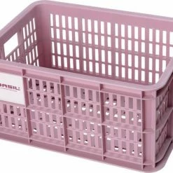 Basil Fietskrat S - Small - 17.5 Liter - Roze -Windgoo Shop 550x427 2