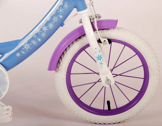 Disney Frozen 2 Kinderfiets - Meisjes - 14 Inch - Blauw/Paars - Twee Handremmen 10 Disney Frozen 2 Kinderfiets - Meisjes - 14 Inch - Blauw/Paars - Twee Handremmen - Afbeelding 10