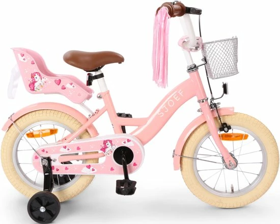 SJOEF Dolly Meisjesfiets 14 Inch - Roze 13 SJOEF Dolly Meisjesfiets 14 Inch - Roze - Afbeelding 13