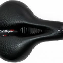 Voltano Fietszadel Met Gelpads - Zwart/Rood - Uitsparing - Zadelvering - Unisex - Incl. Gratis Zadelstrop -Windgoo Shop 550x445 2