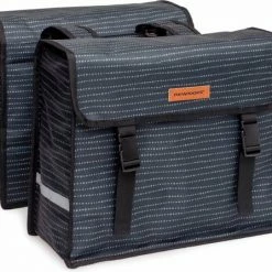 New Looxs Forest Fiori Dubbele Fietstas - 30 Liter - Antraciet -Windgoo Shop 550x447 3