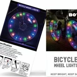 BOTC LED Spaakverlichting - Fiets Licht - Lichtsnoer Fietswiel - 20 Leds - 2meter - 1 Fietswiel - Blauw -Windgoo Shop 550x452 1