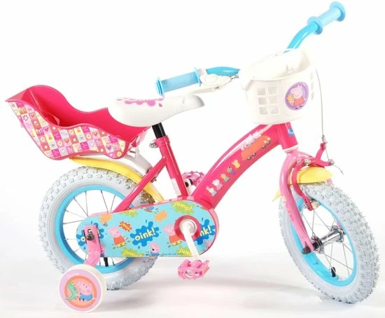 Volare Peppa Pig Kinderfiets - Meisjes - 12 Inch - Roze 10 Volare Peppa Pig Kinderfiets - Meisjes - 12 Inch - Roze - Afbeelding 10