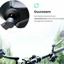 Merkloos Fietsspiegel - Fietsspiegel EBike - 360 Graden Verstelbaar - Links - Fietsspiegel Op Stuur - Fiets Spiegel - Achteruitkijksspiegel -Windgoo Shop 550x457 3