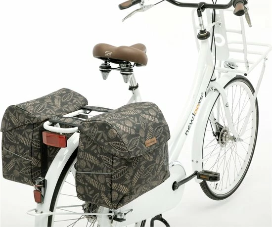 New Looxs Nomi Joli Dubbele Fietstas - 37 Liter - Zwart 10 New Looxs Nomi Joli Dubbele Fietstas - 37 Liter - Zwart - Afbeelding 10