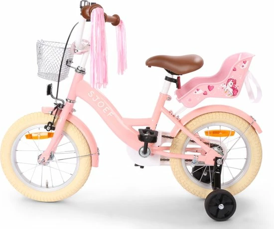 SJOEF Dolly Meisjesfiets 14 Inch - Roze 8 SJOEF Dolly Meisjesfiets 14 Inch - Roze - Afbeelding 8