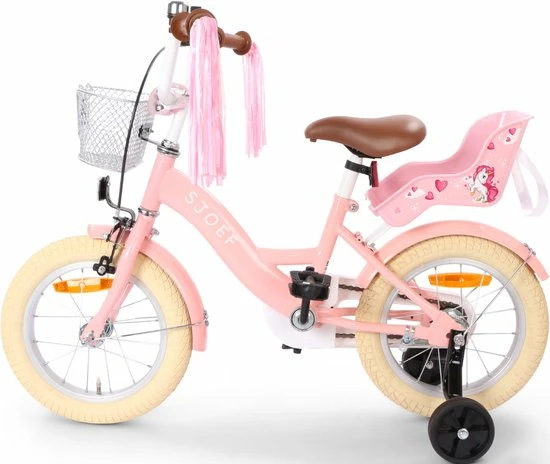 SJOEF Dolly Meisjesfiets 14 Inch - Roze 11 SJOEF Dolly Meisjesfiets 14 Inch - Roze - Afbeelding 11