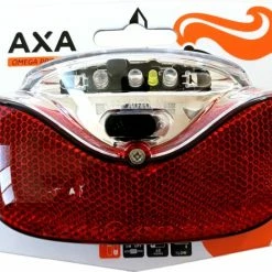AXA - Omega - Fiets Achterlicht - LED Fietsverlichting Op Batterij – Auto On/off Systeem - 50-80 Mm - Rood