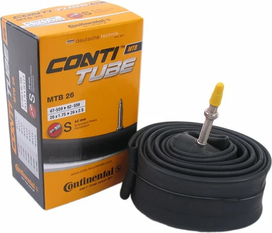 Continental Binnenband Mtb 26 X1.75-2.50 (47/62-559) Fv 42 Mm Zwart 1 Continental Binnenband Mtb 26 X1.75-2.50 (47/62-559) Fv 42 Mm Zwart