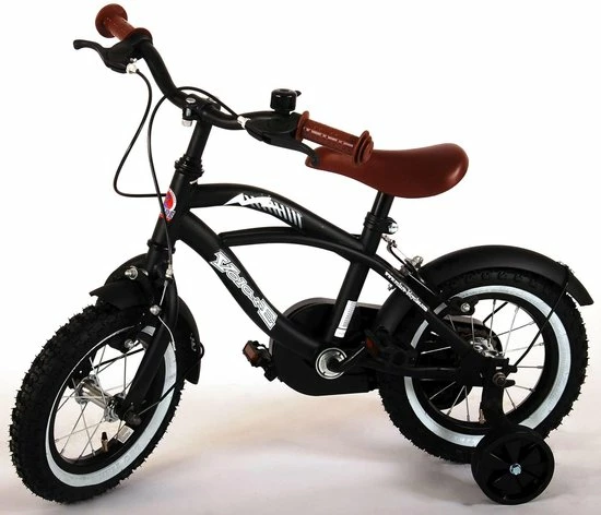 Volare Black Cruiser Kinderfiets - Jongens - 12 Inch - Zwart - 2 Handremmen 9 Volare Black Cruiser Kinderfiets - Jongens - 12 Inch - Zwart - 2 Handremmen - Afbeelding 9