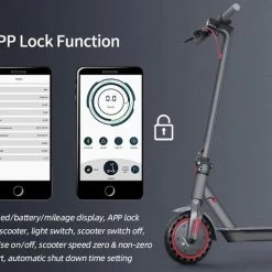 Comfort Inz - ES80 - Elektrische Opvouwbare Step - E Scooter - 10.5Ah Batterij - IOS Android APP Max. 31km/h -Windgoo Shop 550x475
