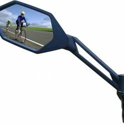 Merkloos Fietsspiegel E-bike Verstelbaar Links 12 Cm Zwart