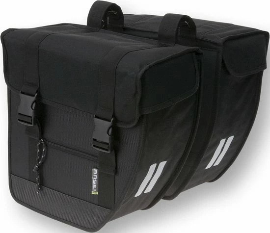 Basil Tour Dubbele Fietstas - 28 Liter - Zwart 10 Basil Tour Dubbele Fietstas - 28 Liter - Zwart - Afbeelding 10