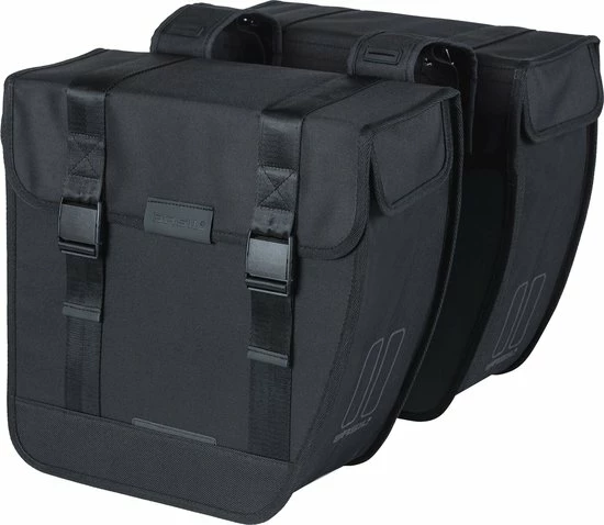 Basil Tour Dubbele Fietstas - 28 Liter - Zwart 2 Basil Tour Dubbele Fietstas - 28 Liter - Zwart - Afbeelding 2