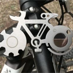 Merkloos Fiets Multitool - RVS Gereedschap Voor Fietsreparatie - Gadget Voor Fietsers