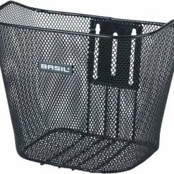 Basil Bremen Fietsmand - Voor - Staal - Inclusief Bevestigingssysteem - Zwart -Windgoo Shop 550x481 1