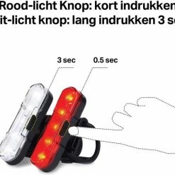 Transnect® – Fietsverlichting LED Set - 4 Lichtstanden – USB Oplaadbaar - Draagbaar – Waterdicht 11 Transnect® – Fietsverlichting LED Set - 4 Lichtstanden – USB Oplaadbaar - Draagbaar – Waterdicht -Windgoo Shop 550x483 5