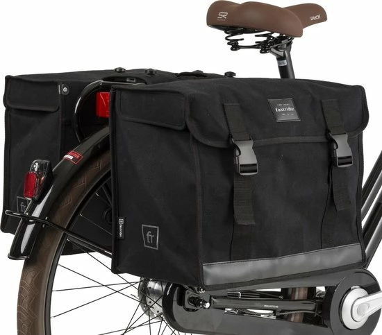 Fastrider Canvas 37 Dubbele Fietstas Zwart - 65L 9 Fastrider Canvas 37 Dubbele Fietstas Zwart - 65L - Afbeelding 9