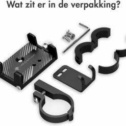 IMoshion Telefoonhouder Fiets - GSM Houder Fiets - Telefoonhouder Motor & Scooter - Universeel - Zwart -Windgoo Shop 550x485 3