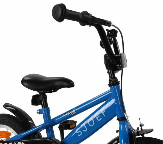 SJOEF Race Jongensfiets 12 Inch - Blauw 3 SJOEF Race Jongensfiets 12 Inch - Blauw - Afbeelding 3