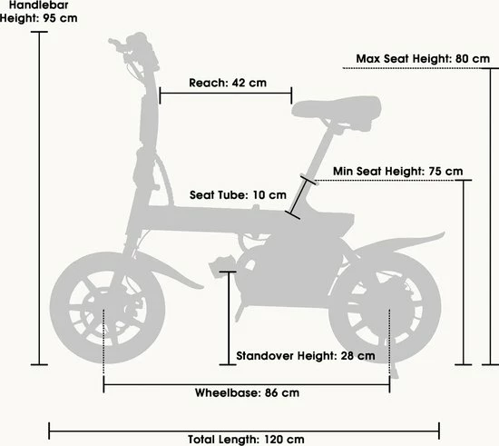 Wind-goo Windgoo B20 V2 - Elektrische Vouwfiets - E Bike - 250W - 14 Inch - 25 KM/H - Zwart 13 Wind-goo Windgoo B20 V2 - Elektrische Vouwfiets - E Bike - 250W - 14 Inch - 25 KM/H - Zwart - Afbeelding 13