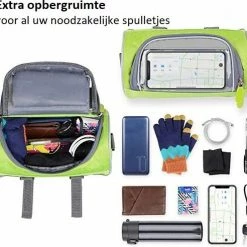DICY Fiets Stuurtas - Fietstas Stuur Met Smartphone / Telefoonhouder & Kaarthouder Zwart 8 DICY Fiets Stuurtas - Fietstas Stuur Met Smartphone / Telefoonhouder & Kaarthouder Zwart -Windgoo Shop 550x492 3