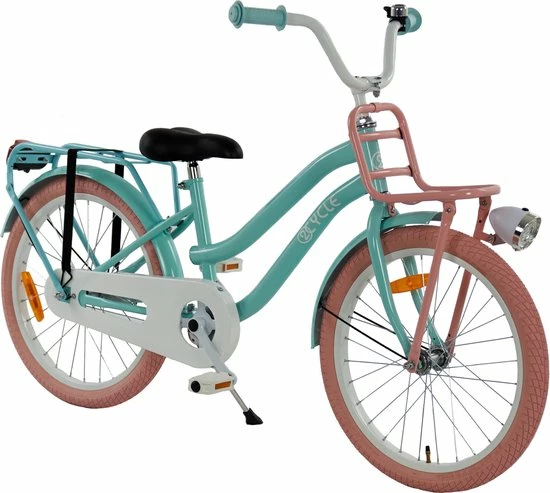 2Cycle Cargo Meisjesfiets - 20 Inch - Voordrager - Turquoise - Meisjesfiets 1 2Cycle Cargo Meisjesfiets - 20 Inch - Voordrager - Turquoise - Meisjesfiets