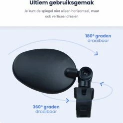 Merkloos Fietsspiegel - Set Van 2 - EBike Fiets Spiegel - Verstelbaar - Achteruitkijkspiegel Fiets - Links En Rechts - Extra Voordelig -Windgoo Shop 550x495 8
