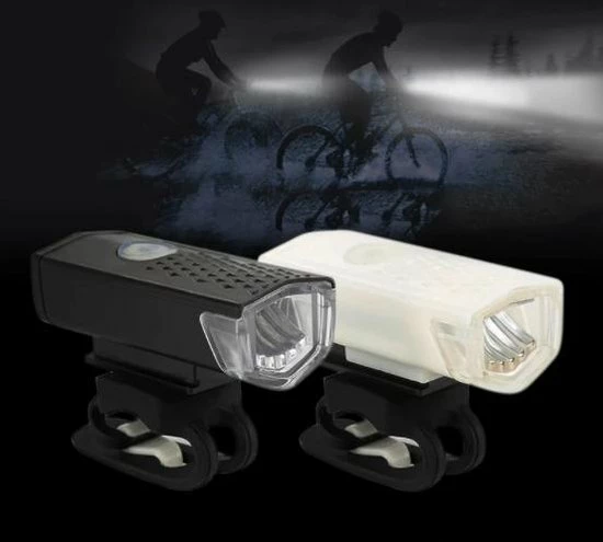 WSI Waterdichte Oplaadbare Fietslamp - 300 Lumen - Superfelle Fietsverlichting Met USB-kabel - Zwart 3 WSI Waterdichte Oplaadbare Fietslamp - 300 Lumen - Superfelle Fietsverlichting Met USB-kabel - Zwart - Afbeelding 3