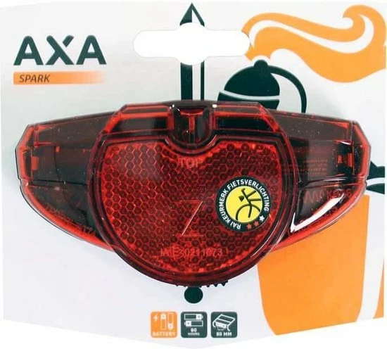 AXA - Spark Battery - Fiets Achterlicht - LED Fietsverlichting Op Batterij - 50-80 Mm - Rood 6 AXA - Spark Battery - Fiets Achterlicht - LED Fietsverlichting Op Batterij - 50-80 Mm - Rood - Afbeelding 6