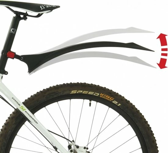 Polisport Cross Country Evo Achterspatbord - Zwart 3 Polisport Cross Country Evo Achterspatbord - Zwart - Afbeelding 3