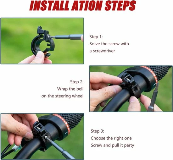 BOTC Fietsbel Ring Fietsbel - Aluminium Fietsbel - Classic Fietsbel - Fietsbel Small 22mm Zwart 2 BOTC Fietsbel Ring Fietsbel - Aluminium Fietsbel - Classic Fietsbel - Fietsbel Small 22mm Zwart - Afbeelding 2