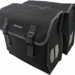 Basil Mara XL Dubbele Fietstas - Zwart - 35 Liter