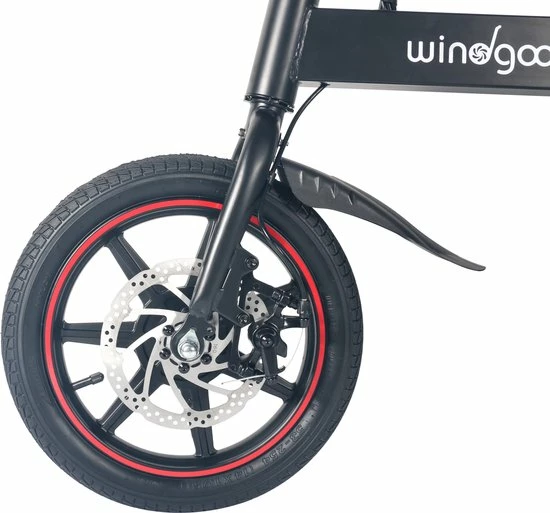 Wind-goo Windgoo B20 V2 - Elektrische Vouwfiets - E Bike - 250W - 14 Inch - 25 KM/H - Zwart 7 Wind-goo Windgoo B20 V2 - Elektrische Vouwfiets - E Bike - 250W - 14 Inch - 25 KM/H - Zwart - Afbeelding 7