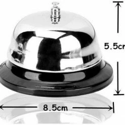 Merkloos Verchroomde RVS Tafelbel - School Bel / Balie Bel / Hotel Bel / Receptiebel 5 Merkloos Verchroomde RVS Tafelbel - School Bel / Balie Bel / Hotel Bel / Receptiebel -Windgoo Shop 550x515 5