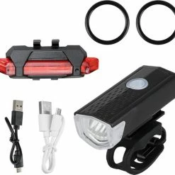 Jevaza Fietsverlichting - Set (voor- En Achterlicht) - Oplaadbaar - USB - Voorlicht Fiets - Achterlicht Fiets - Fietsaccessoires - Verlichting -Windgoo Shop 550x516 4