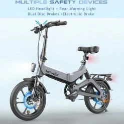 Merkloos Hitway 14F005 Elektrische Fiets Opvouwbaar | 250W Motor | 7.5Ah | 16" | Grijs / Zwart 20 Merkloos Hitway 14F005 Elektrische Fiets Opvouwbaar | 250W Motor | 7.5Ah | 16" | Grijs / Zwart -Windgoo Shop 550x526 11