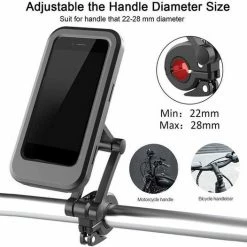 Viatel Telefoonhouder Fiets -Waterdichte Fietshouder Voor Alle Telefoons Van 4 Tot 6.7 Inch Waterproof En Dustproof Bike Mount Holder Fiets Stuur Houder Voor Onder Andere IPHONE 12(met Magneet /Samsung Galaxy -Windgoo Shop 550x526 12