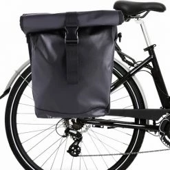 Alternative view of Ekostar Enkele Fietstas - Rolltop - 19 Liter - E-Bikes - Zwart