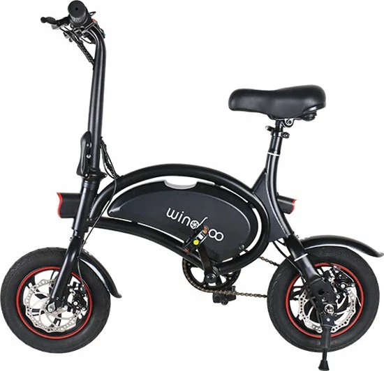 Wind-goo Windgoo - B3 Elektrische Long-Range E-Bike Met Trappers - E-bike - 25Km / H - Zwart 1 Wind-goo Windgoo - B3 Elektrische Long-Range E-Bike Met Trappers - E-bike - 25Km / H - Zwart