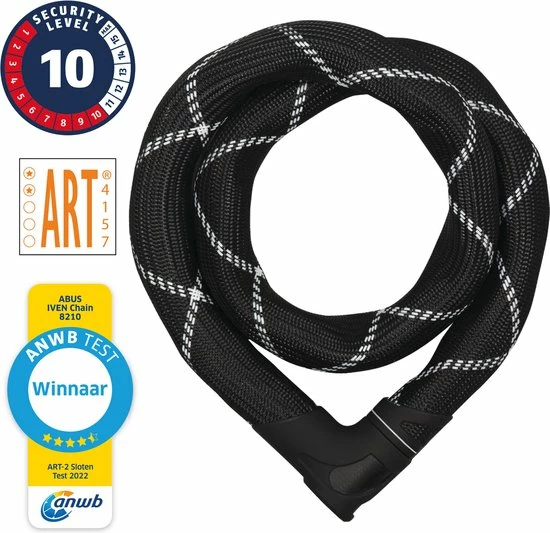 ABUS Iven 8210 Kettingslot - ART2 - 140 Cm - Winnaar ANWB Slotentest 2022 3 ABUS Iven 8210 Kettingslot - ART2 - 140 Cm - Winnaar ANWB Slotentest 2022 - Afbeelding 3