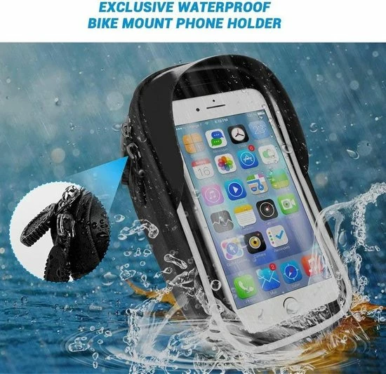 Opline Telefoonhouder Fiets / Mountainbike | Waterdicht | Apollo | Geschikt Voor: IPhone XS Max| Fietshouder | FIets Telefoon Houder | Waterdicht | Houder Fiets Telefoon | Fietstas 6 Opline Telefoonhouder Fiets / Mountainbike | Waterdicht | Apollo | Geschikt Voor: IPhone XS Max| Fietshouder | FIets Telefoon Houder | Waterdicht | Houder Fiets Telefoon | Fietstas - Afbeelding 6