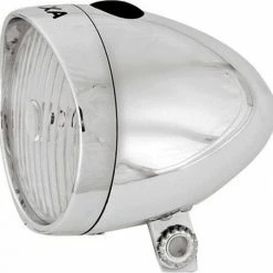 AXA Classic Battery - 4 Lux - Fietslamp Voorlicht - LED Koplamp - Fietsverlichting Op Batterij - Zilver