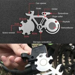 Merkloos Fiets Multitool - RVS Gereedschap Voor Fietsreparatie - Gadget Voor Fietsers -Windgoo Shop 550x535 8
