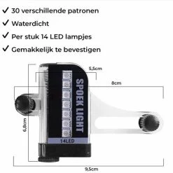 Merkloos Wielverlichting - Spaakverlichting - Fietsverlichting Wiel - Spaakreflectoren - Fietsverlichting - Spaakverlichting Kinderfiets - LED - 30 Patronen - 2 Stuks -Windgoo Shop 550x536 2