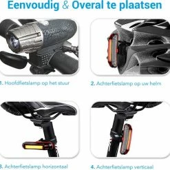 TIGIOO Fietslamp - Fietslampjes Set Koplamp - Fietslamp Voorlicht & Achterlicht USB Oplaadbaar 15 TIGIOO Fietslamp - Fietslampjes Set Koplamp - Fietslamp Voorlicht & Achterlicht USB Oplaadbaar -Windgoo Shop 550x536 7