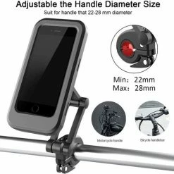 Merkloos Fiets / Motor Telefoonhouder Waterdicht Universeel 360° Draaibaar Anti-Shock Accessoires - Tot 6.5 Inch 13 Merkloos Fiets / Motor Telefoonhouder Waterdicht Universeel 360° Draaibaar Anti-Shock Accessoires - Tot 6.5 Inch -Windgoo Shop 550x537 1