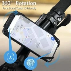 Merkloos Afneembare Mobiele Telefoon Houder Voor Op Je Fiets | Geschikt Voor Elk Toestel |Afneembaar | Houder Telefoon | Extra Stevig | Smartphone Houder | Stuur Houder | 360 Graden Draaibaar | Motor | Racefiets | Zwart -Windgoo Shop 550x537 9
