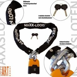 Maxx-Locks Ohura Motorslot / Scooterslot ART 4 - Kettingslot 150cm -Windgoo Shop 550x540 5