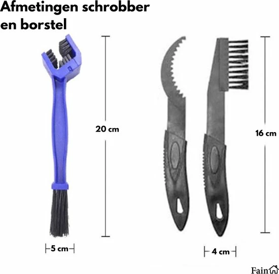 Fain Fietsketting Reiniger Set 6 Delig Fietsketting Onderhoud Fietsketting Borstel - Fietsgereedschap Kettingscherm Schrobber Fietsketting Ontvetter Ketting Schoonmaken Fiets Multitool 8 Fain Fietsketting Reiniger Set 6 Delig Fietsketting Onderhoud Fietsketting Borstel - Fietsgereedschap Kettingscherm Schrobber Fietsketting Ontvetter Ketting Schoonmaken Fiets Multitool - Afbeelding 8